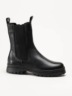 Canada Snow - Carlyle - Svarta chelsea boots med utfällbara broddar
