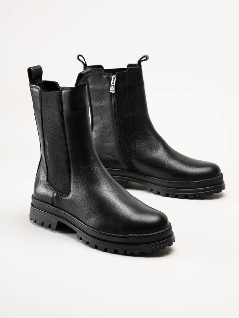 Canada Snow - Carlyle - Svarta chelsea boots med utfällbara broddar