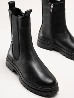 Canada Snow - Carlyle - Svarta chelsea boots med utfällbara broddar