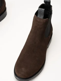 Canada Snow - Dawis - Bruna chelsea boots i mocka