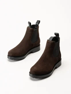 Canada Snow - Dawis - Bruna chelsea boots i mocka