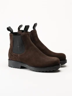 Canada Snow - Dawis - Bruna chelsea boots i mocka