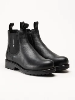 Canada Snow - Dawis - Svarta chelsea boots i skinn