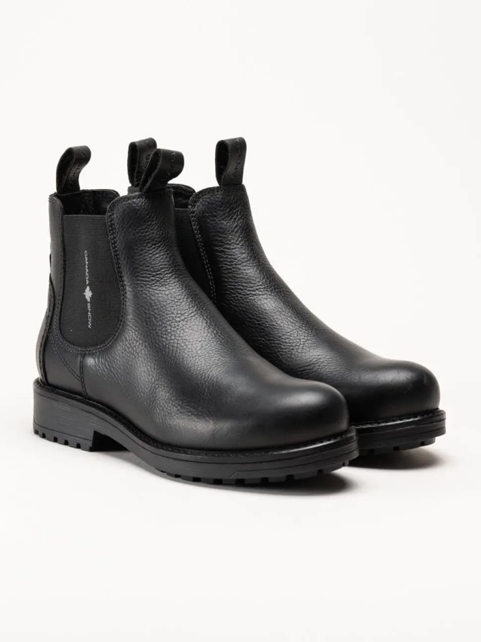 Canada Snow - Dawis - Svarta chelsea boots i skinn