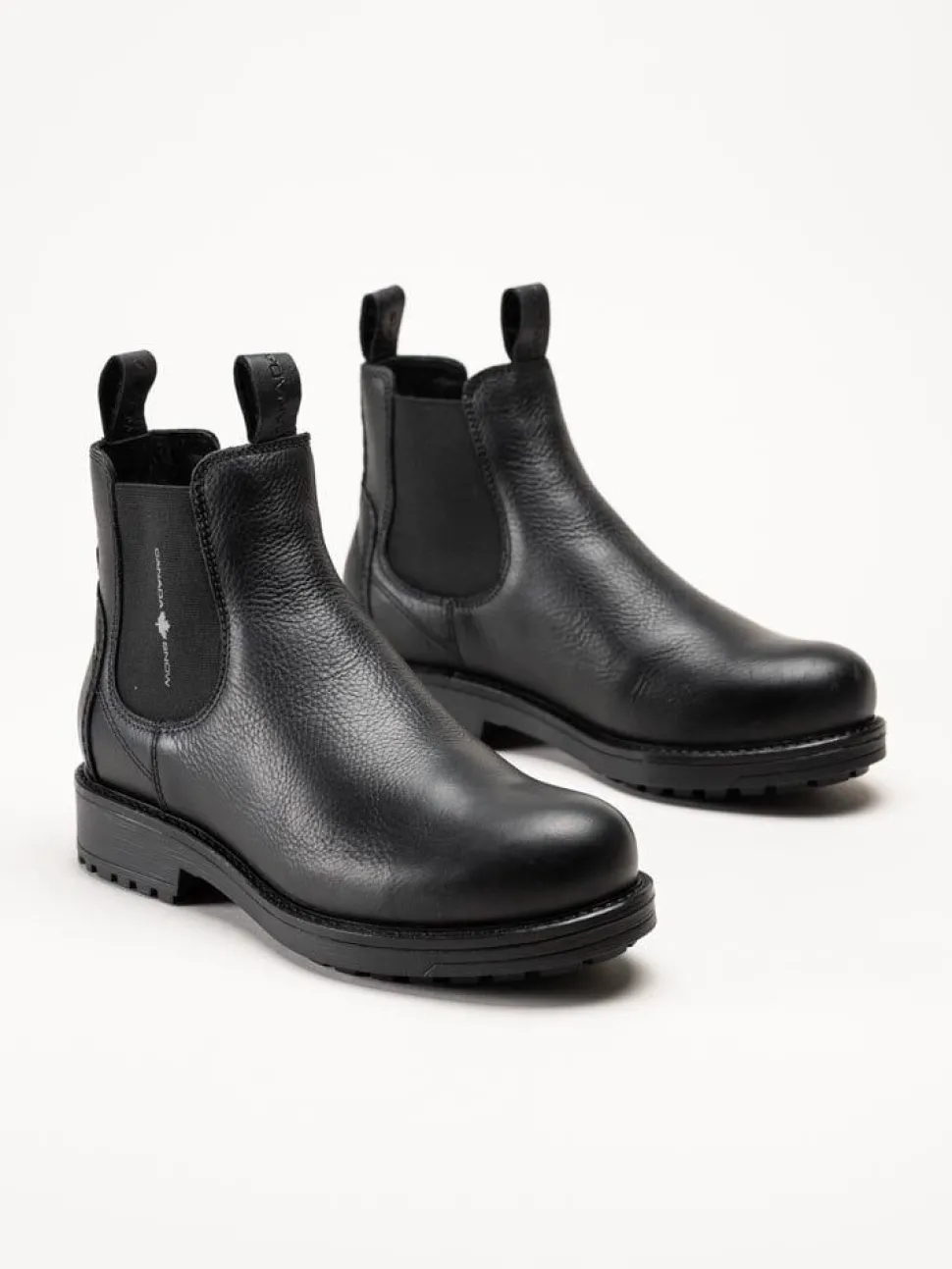 Canada Snow - Dawis - Svarta chelsea boots i skinn