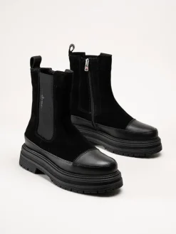 Canada Snow - Mount Caia - Svarta boots i mocka
