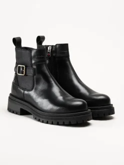 Canada Snow - Mount Essa - Svarta boots i skinn