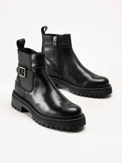 Canada Snow - Mount Essa - Svarta boots i skinn