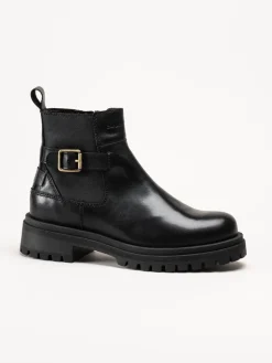 Canada Snow - Mount Essa - Svarta boots i skinn