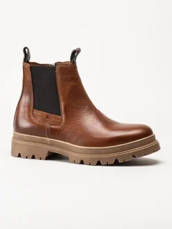 Canada Snow - Mount Hektor - Ljusbruna chelsea boots i skinn