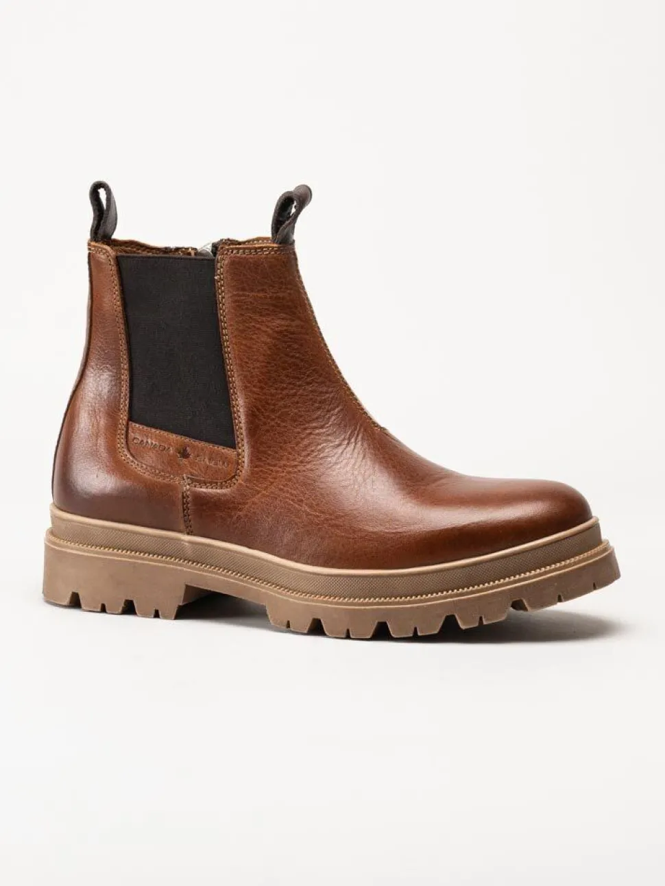 Canada Snow - Mount Hektor - Ljusbruna chelsea boots i skinn