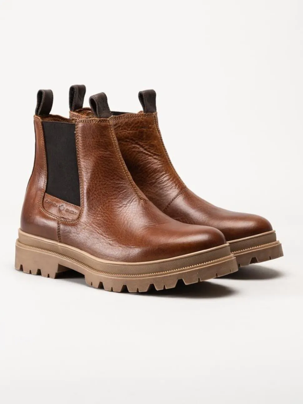 Canada Snow - Mount Hektor - Ljusbruna chelsea boots i skinn