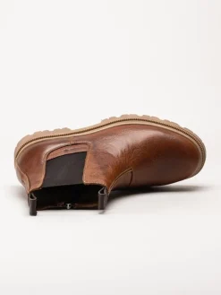 Canada Snow - Mount Hektor - Ljusbruna chelsea boots i skinn