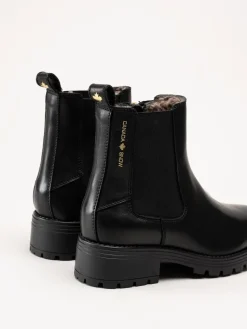 Canada Snow - Mount Kimberly - Svarta boots med fårskinn och broddar