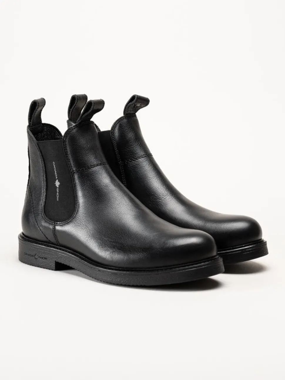 Canada Snow - Mount Marc - Svarta chelsea boots i skinn