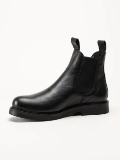 Canada Snow - Mount Marc - Svarta chelsea boots i skinn
