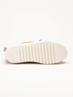 Canada Snow - Mount Marty - Beige boots i mocka med fårskinnsfoder