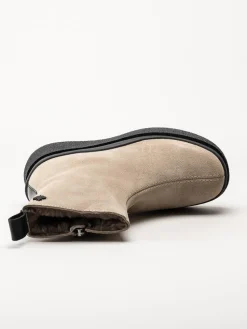 Canada Snow - Mount Meer - Beige fårskinnsfodrade kängor i mocka