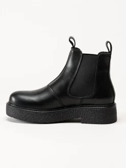 Canada Snow - Mount Vail Lea - Svarta ullfodrade boots i skinn