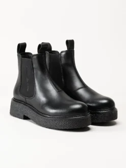 Canada Snow - Mount Vail Lea - Svarta ullfodrade boots i skinn