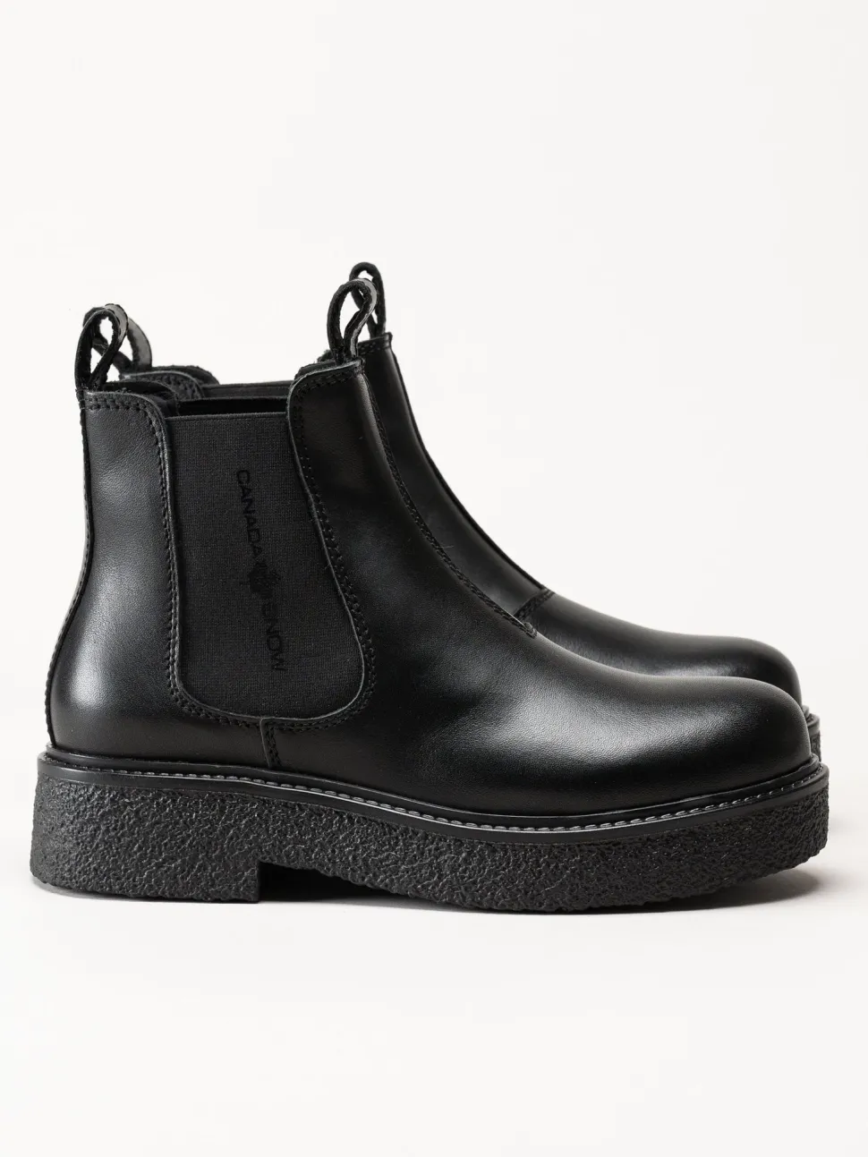 Canada Snow - Mount Vail Lea - Svarta ullfodrade boots i skinn
