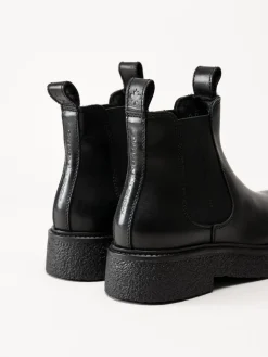 Canada Snow - Mount Vail Lea - Svarta ullfodrade boots i skinn