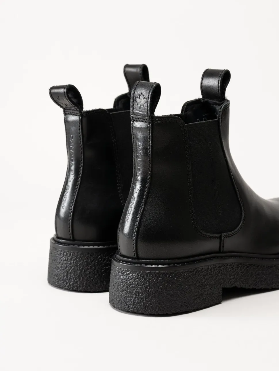Canada Snow - Mount Vail Lea - Svarta ullfodrade boots i skinn