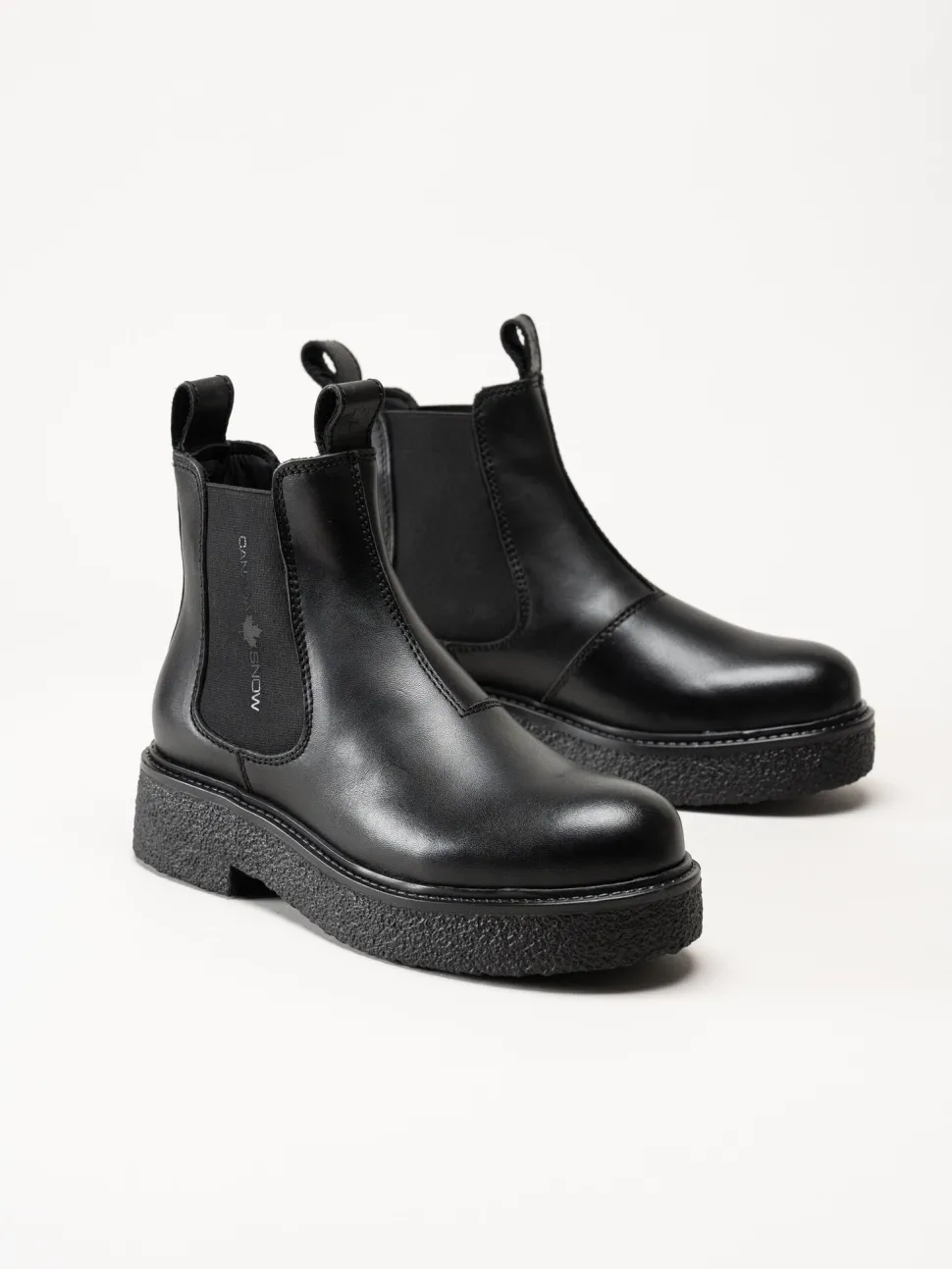 Canada Snow - Mount Vail Lea - Svarta ullfodrade boots i skinn
