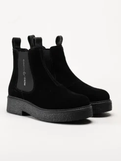 Canada Snow - Mount Vail - Svarta chelsea boots i mocka