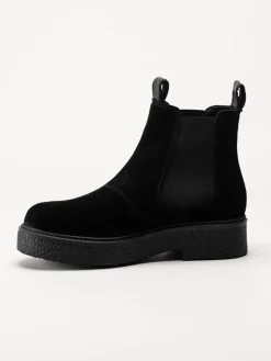 Canada Snow - Mount Vail - Svarta chelsea boots i mocka