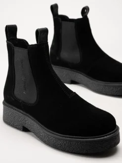 Canada Snow - Mount Vail - Svarta chelsea boots i mocka