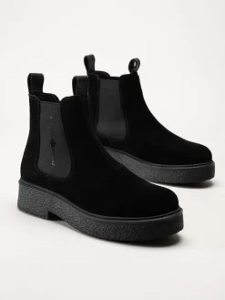 Canada Snow - Mount Vail - Svarta chelsea boots i mocka