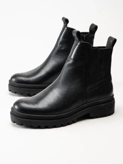Canada Snow - Mount Verdi - Svarta chelsea boots i skinn