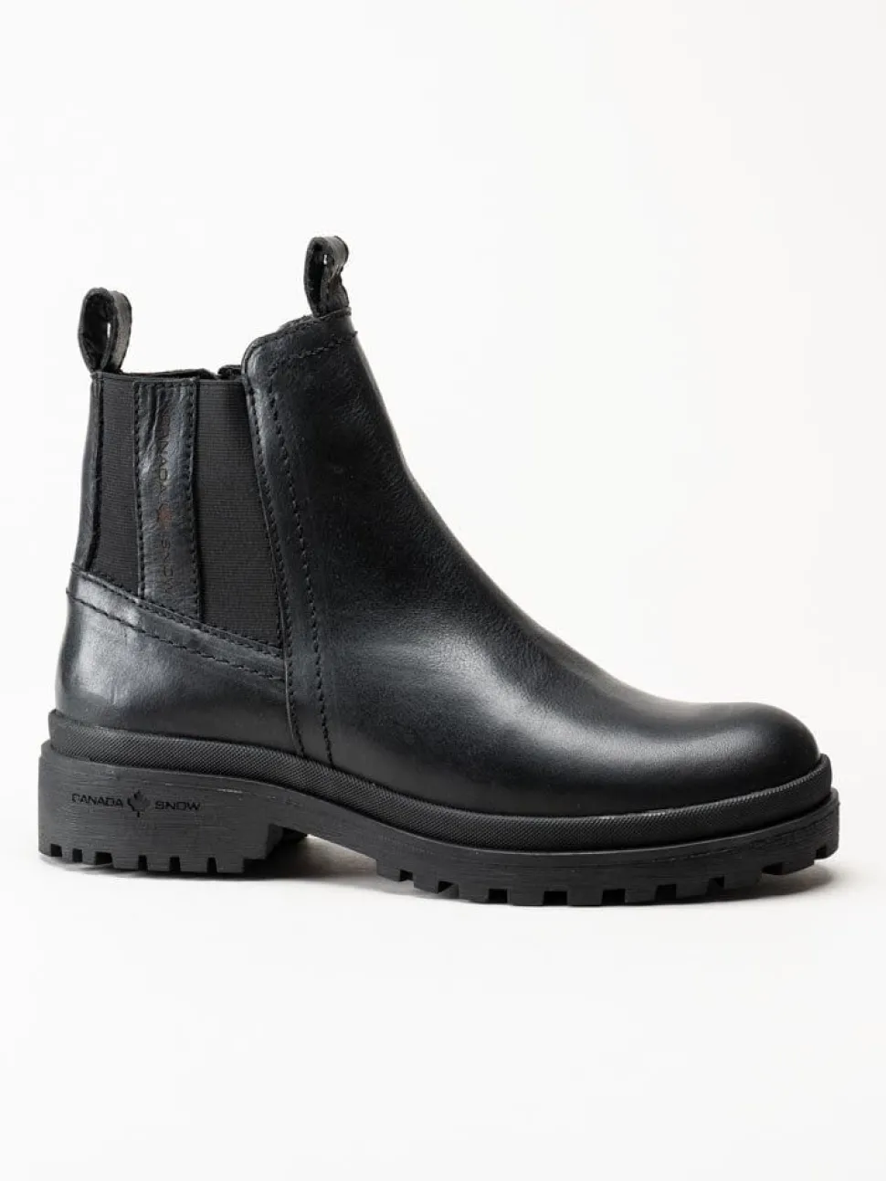 Canada Snow - Mount Verdi - Svarta chelsea boots i skinn
