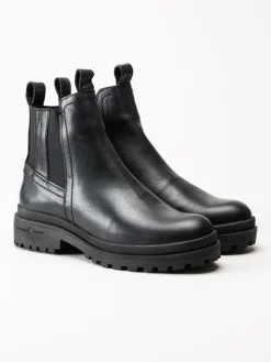 Canada Snow - Mount Verdi - Svarta chelsea boots i skinn