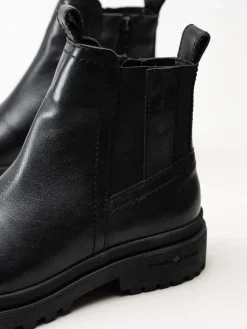 Canada Snow - Mount Verdi - Svarta chelsea boots i skinn