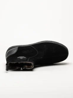 Canada Snow - Mount Verm Grip - Svarta fårskinnsfodrade boots i mocka
