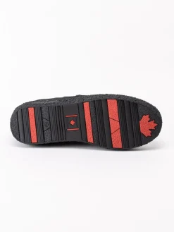 Canada Snow - Mount Verm - Svarta ullfodrade boots i mocka