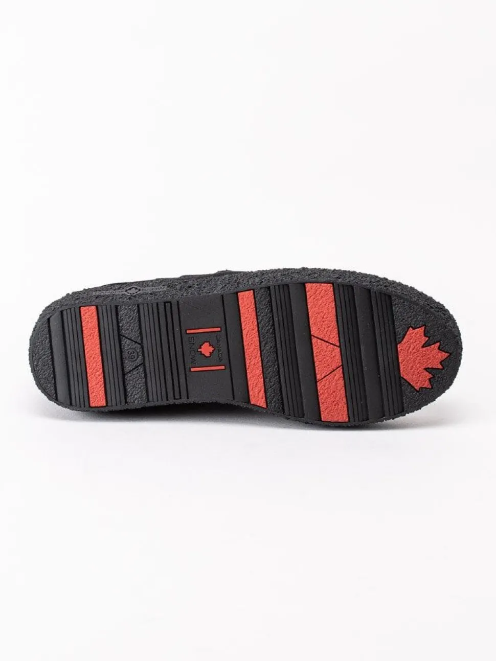 Canada Snow - Mount Verm - Svarta ullfodrade boots i mocka