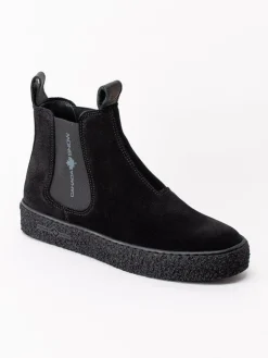 Canada Snow - Mount Verm - Svarta ullfodrade boots i mocka