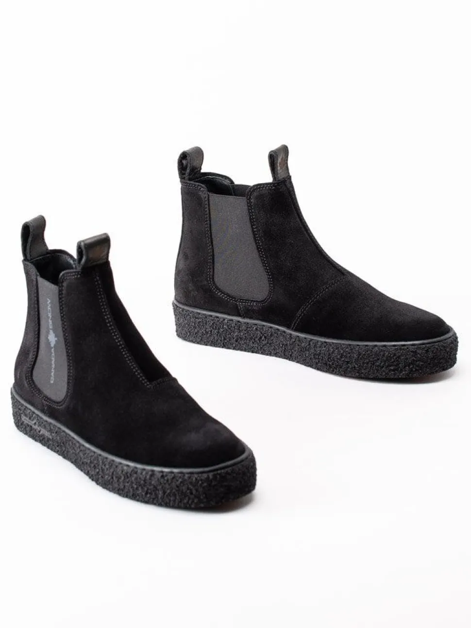 Canada Snow - Mount Verm - Svarta ullfodrade boots i mocka