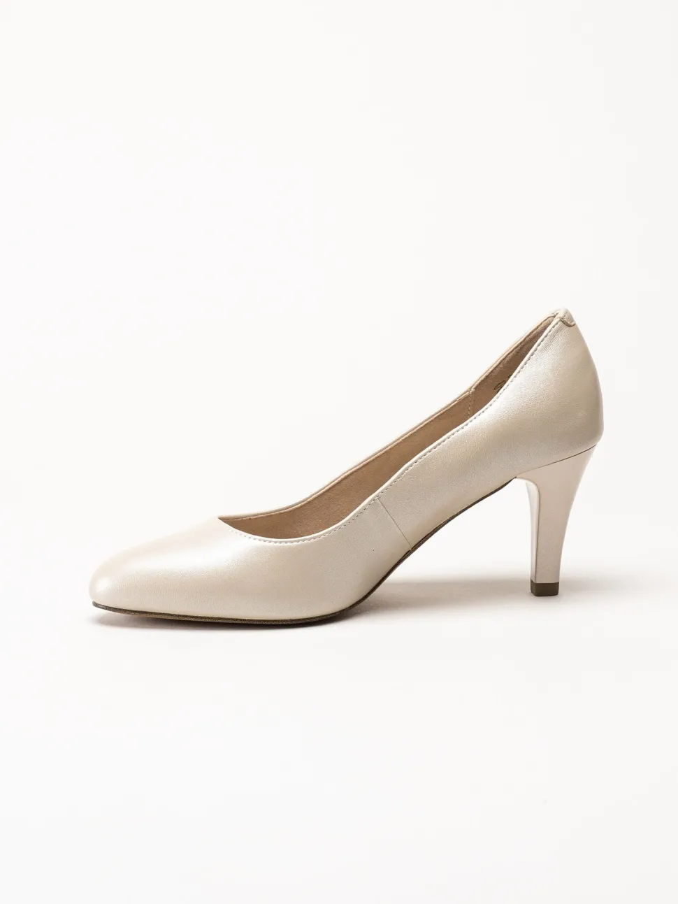 Caprice - Beige pumps i skinn