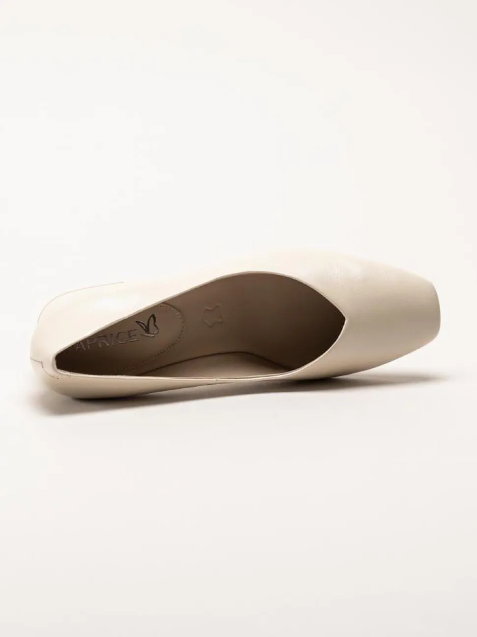 Caprice - Beige pumps i skinn