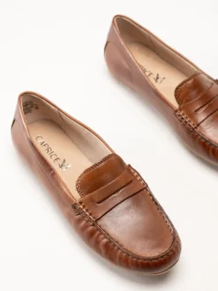 Caprice - Bruna loafers i skinn