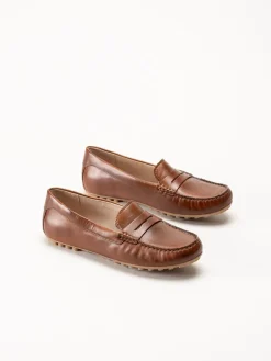 Caprice - Bruna loafers i skinn