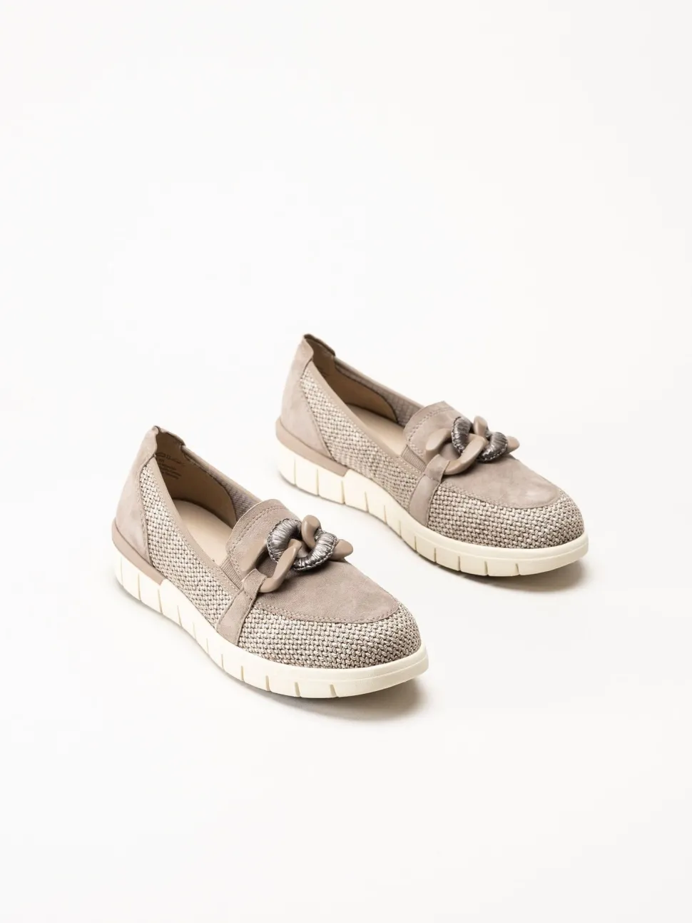 Caprice - Bruna pennyloafers i mocka