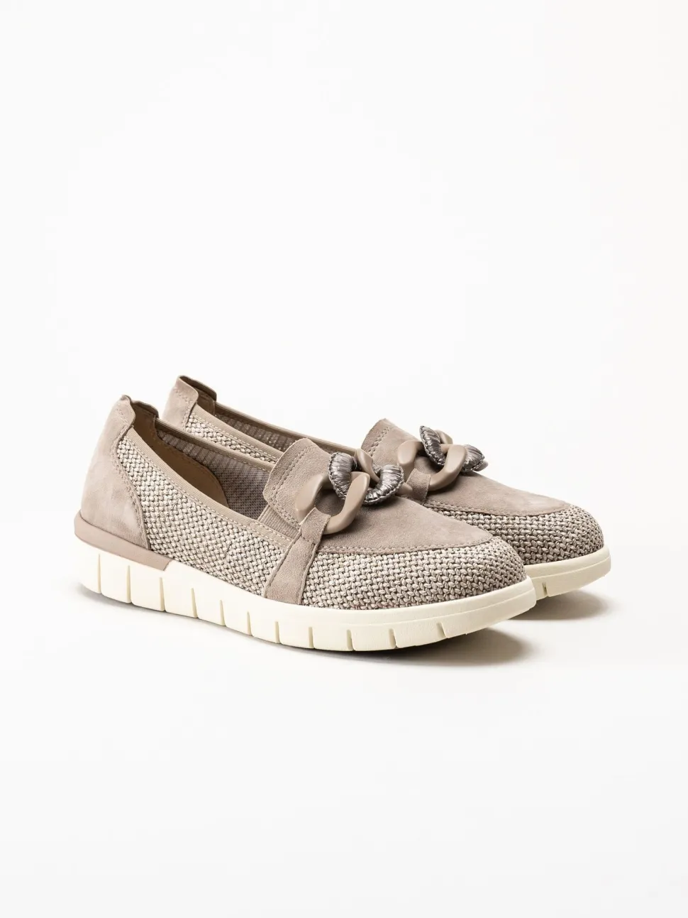 Caprice - Bruna pennyloafers i mocka