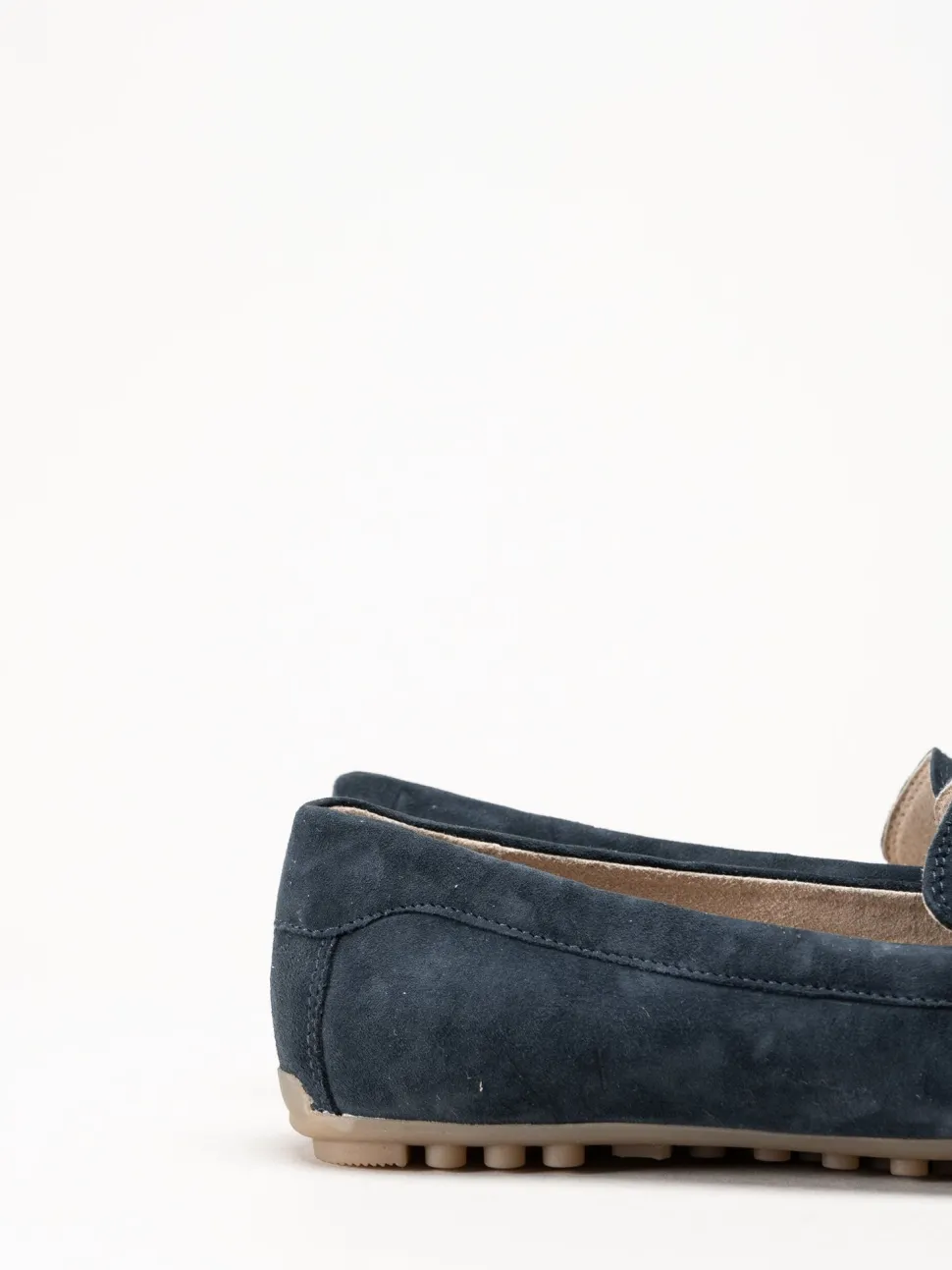 Caprice - Mörkblå loafers i mocka