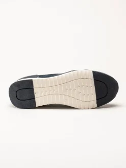 Caprice - Mörkblå loafers i skinn
