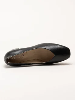 Caprice - Svarta pumps i skinn